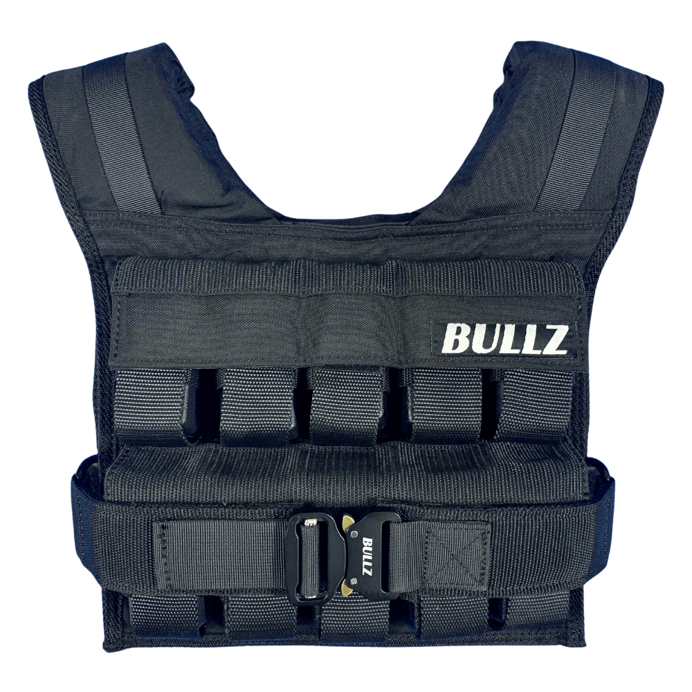 Bullz 20kg Pro weighted vest with quick-release metal buckle