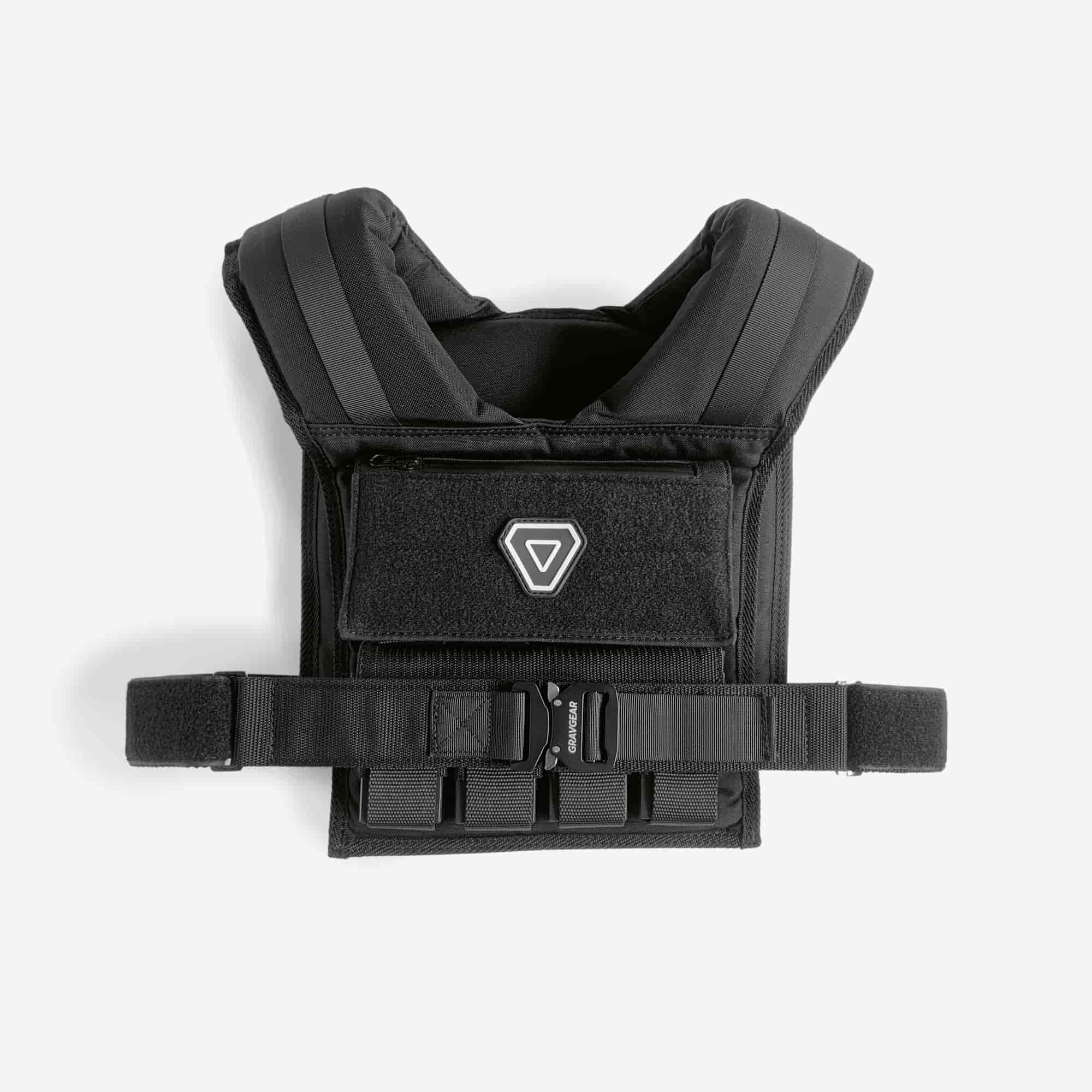 Grav Weight Vest 16kg Pro empty shell with metal quick-release buckle