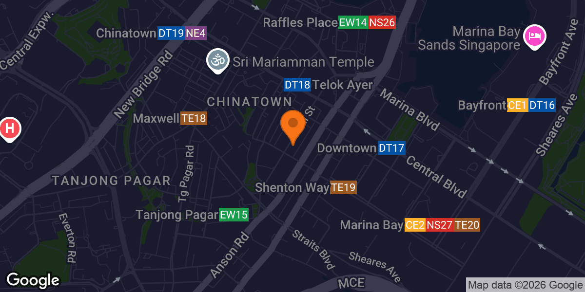 Map showing Anytime Fitness Cecil Street