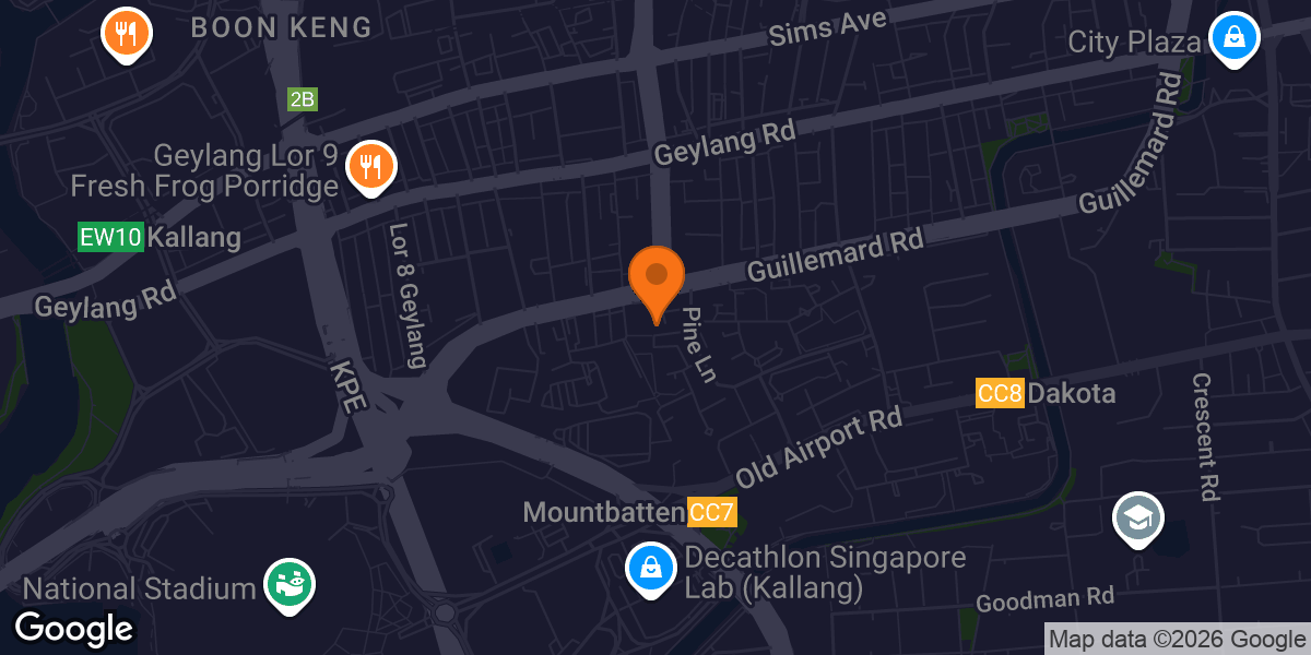 Map showing Anytime Fitness Guillemard