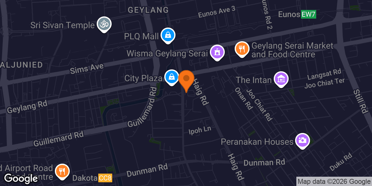 Map showing Anytime Fitness Paya Lebar