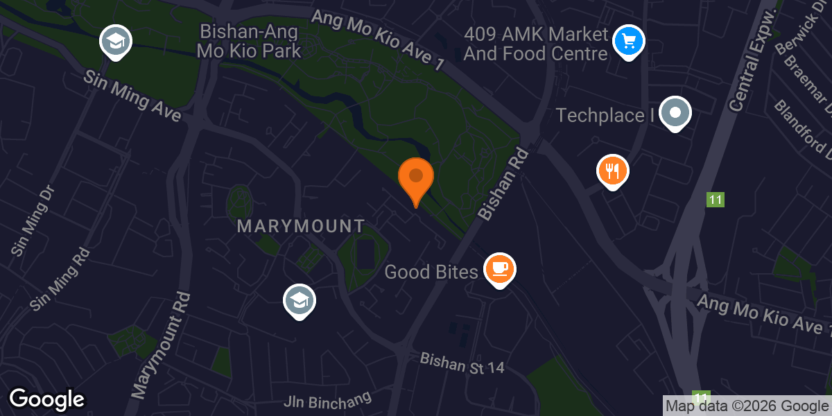 Map showing BFT Bishan