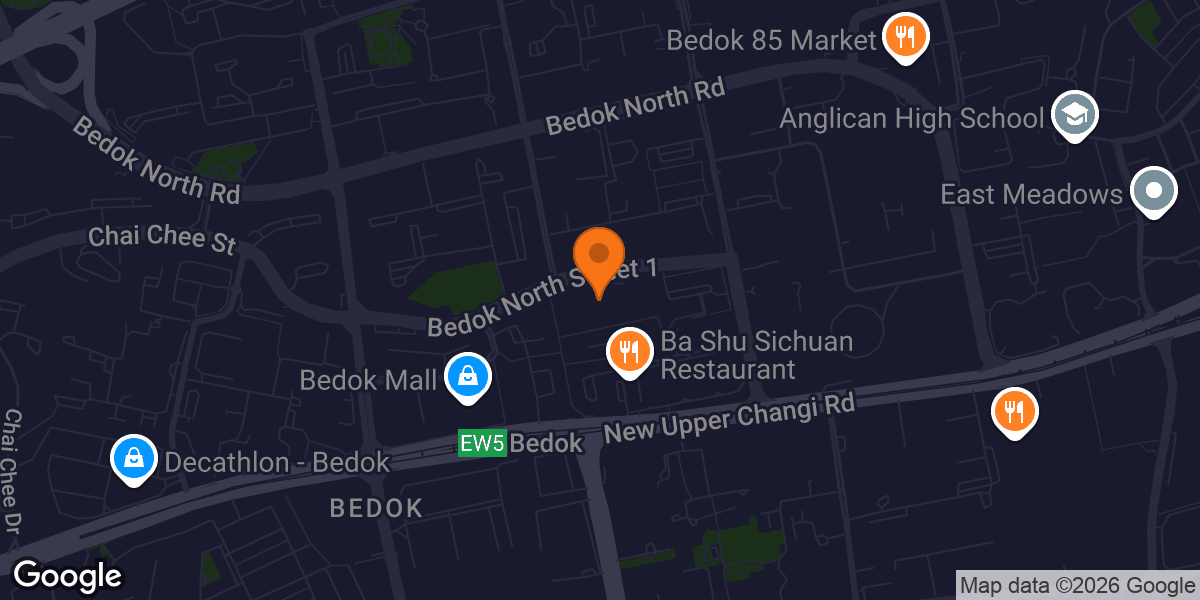 Map showing Heartbeat @ Bedok ActiveSG Gym