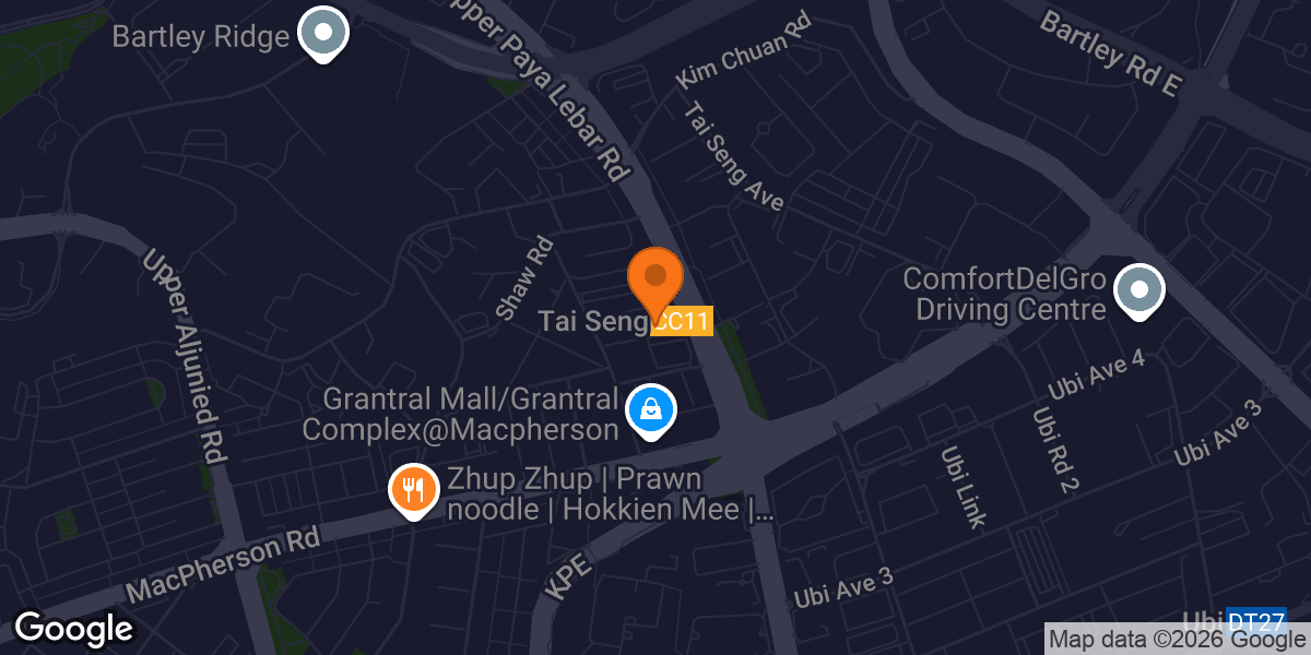 Map showing Strength Masters Gym Tai Seng
