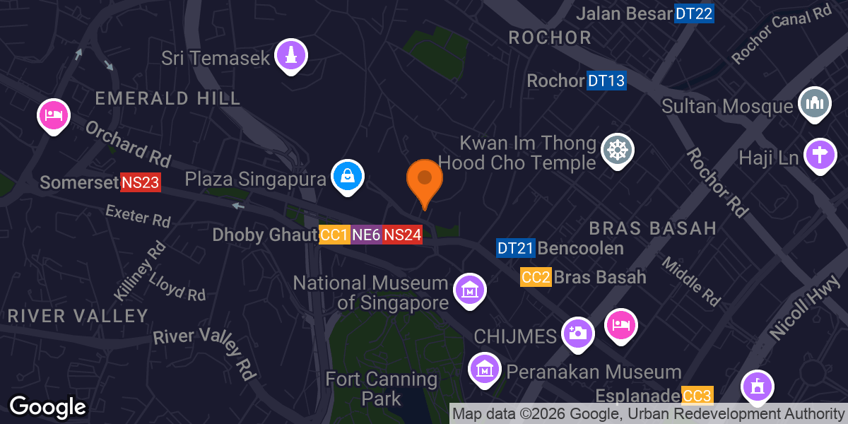 Map showing STRONG Pilates Orchard
