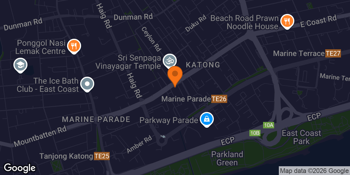 Map showing THE GYM